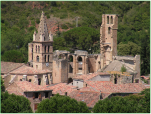 Village médiéval d'Alet-les-Bains dans l'Aude